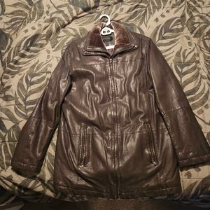 Danier Dark Brown Leather Jacket